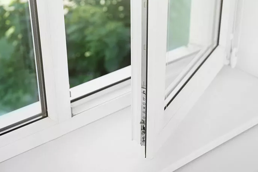white casement window