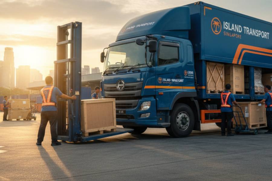 lorry unloading