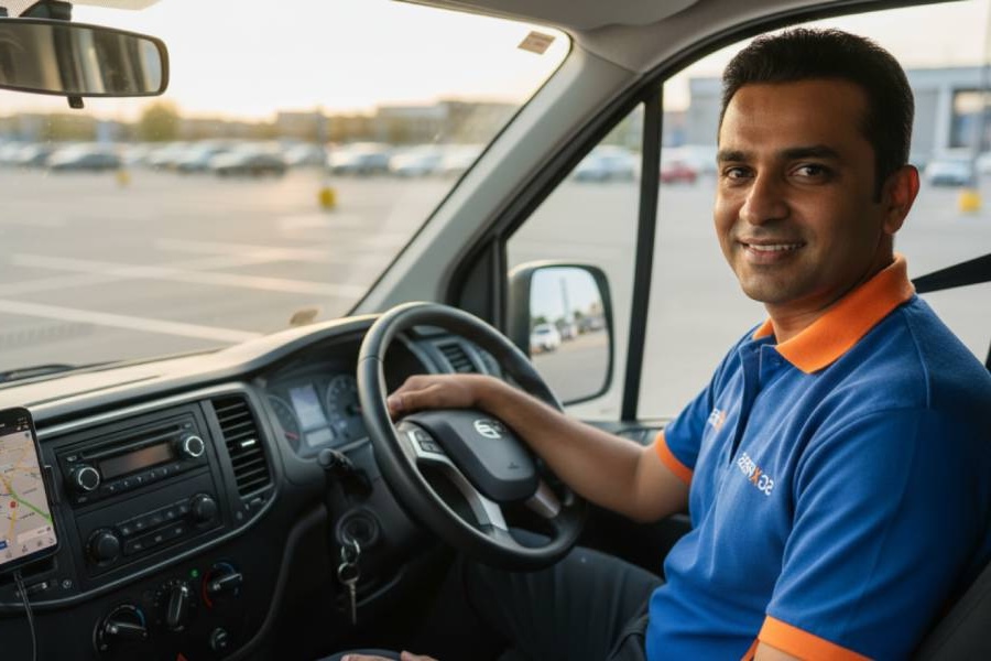 professiona van driver rental